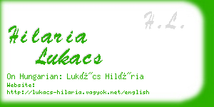 hilaria lukacs business card